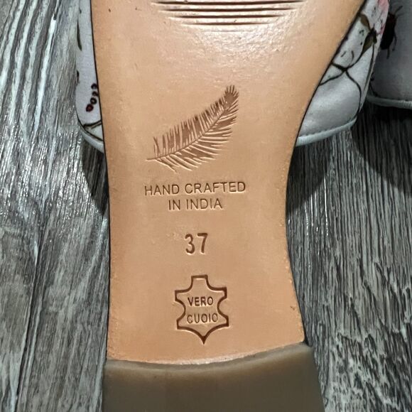 WHIM New York Leela Embroidered Slide Sandals EU 37 - Picture 5 of 9